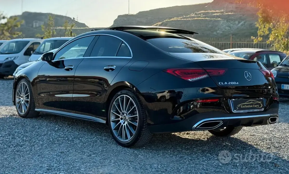 Usata Mercedes CLA200 Premium 150 CV (110 kW) 2020 Nero Berlina