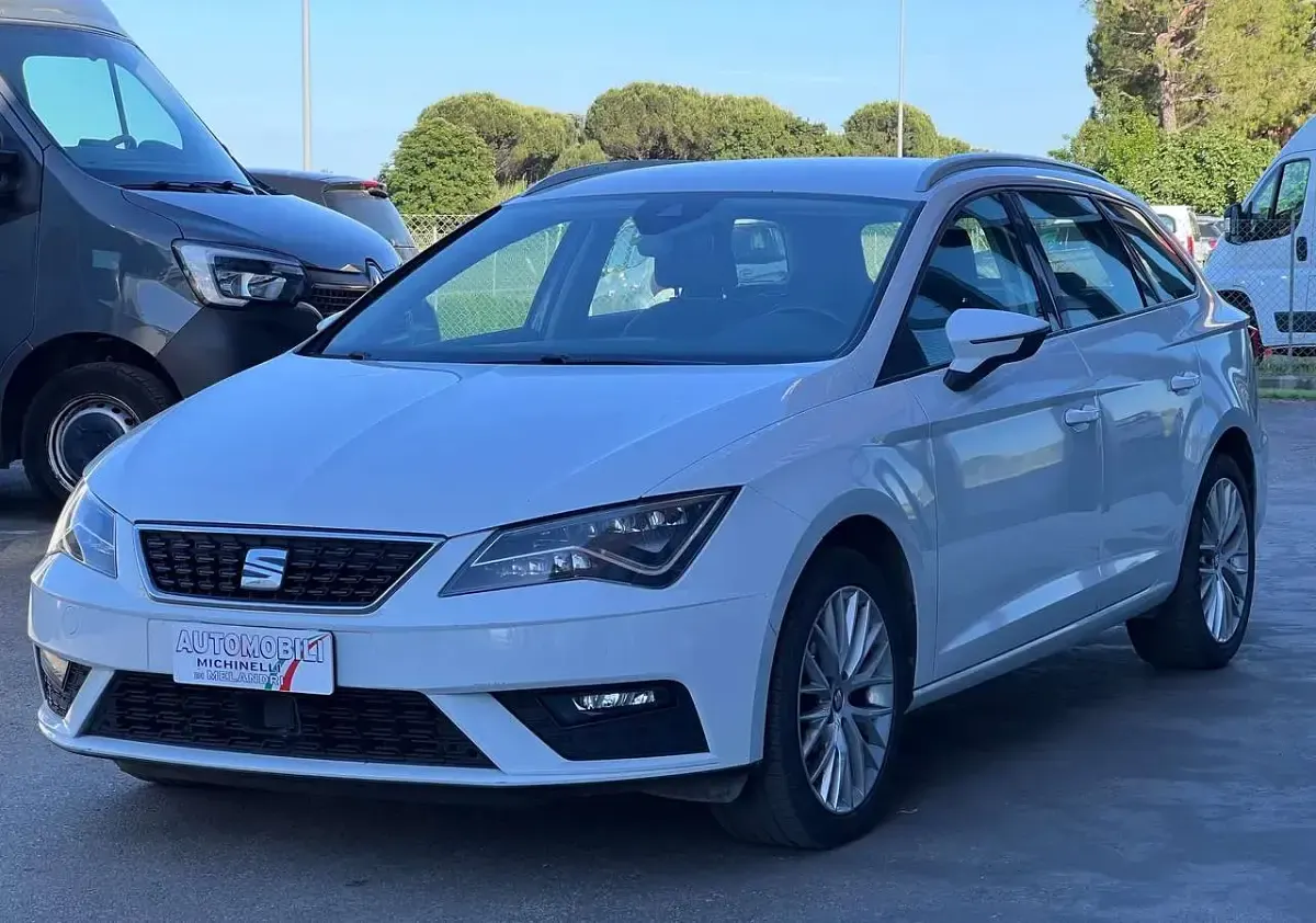 Usata Seat Leon 116 CV (85 kW) 2020 Bianco Station wagon