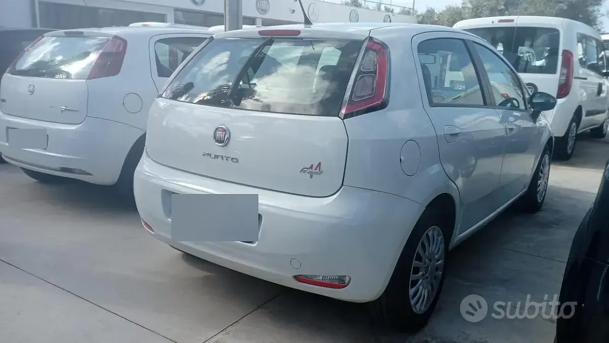 Usata Fiat Punto Street 75 CV (55 kW) 2013 Bianco Utilitaria
