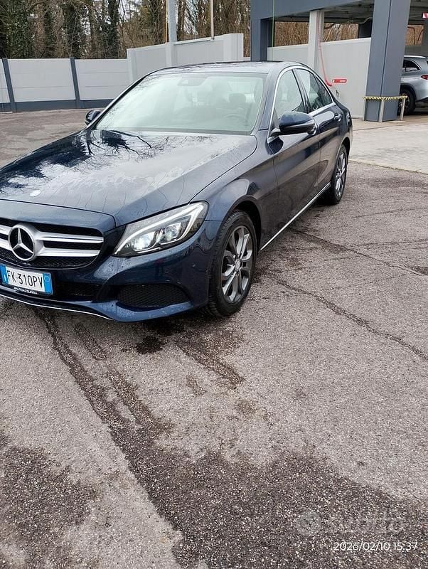 Usata Mercedes C200 2017 Blu Berlina
