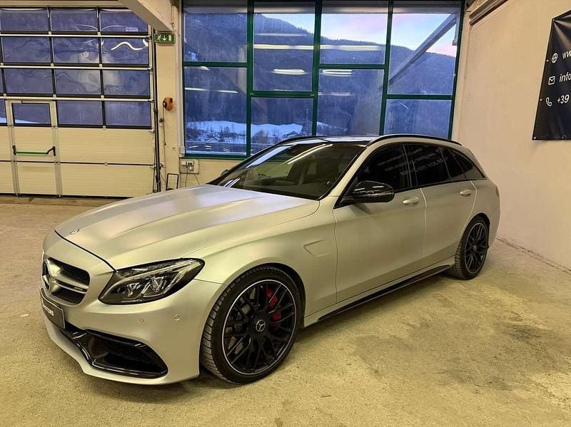 Usata Mercedes C63S AMG AMG 510 CV (375 kW) 2016 Designo magno iridium silver Station wagon