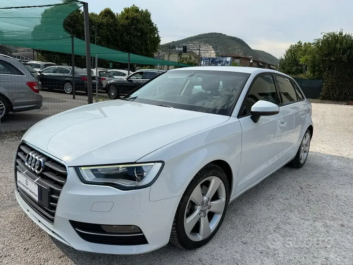 Usata Audi A3 Ambition 150 CV (110 kW) 2013 Bianco Berlina