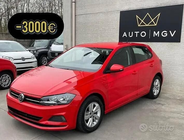 Usata VW Polo Highline 95 CV (69 kW) 2019 Rosso Utilitaria