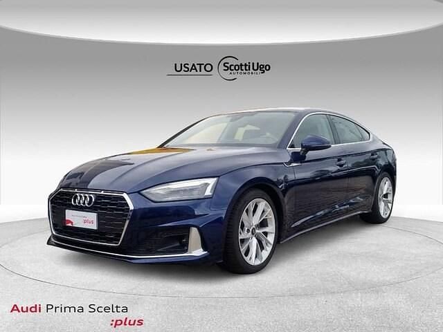 Usata Audi A5 Sportback Advanced Plus 163 CV (119 kW) 2022 Blu Utilitaria