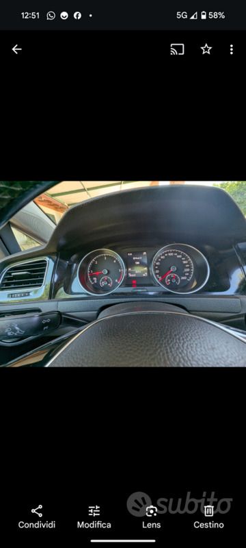 Usata VW Golf VII 150 CV (110 kW) 2014 Nero Berlina