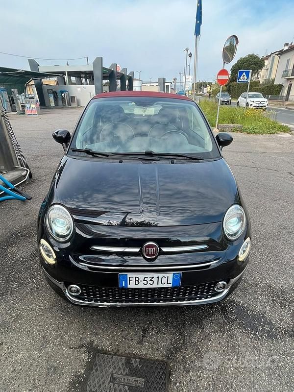 Usata Fiat 500C 69 CV (50 kW) 2015 Nero Cabrio