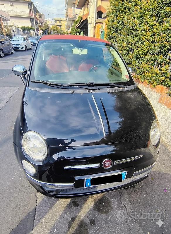 Usata Fiat 500 75 CV (55 kW) 2010 Nero Cabrio