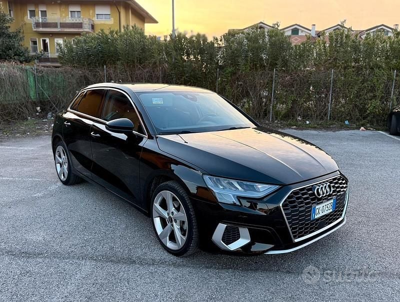 Usata Audi A3 150 CV (110 kW) 2022 Nero Berlina