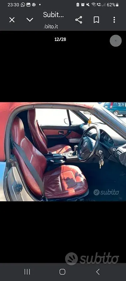 Usata BMW Z3 193 CV (141 kW) 1997 Grigio Berlina
