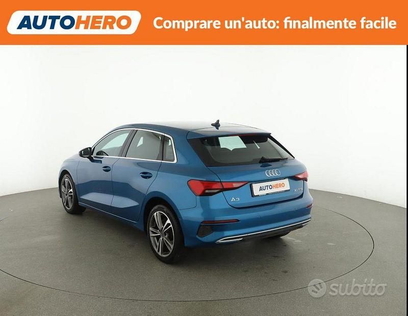 Usata Audi A3 Advanced 110 CV (80 kW) 2021 Blu Berlina