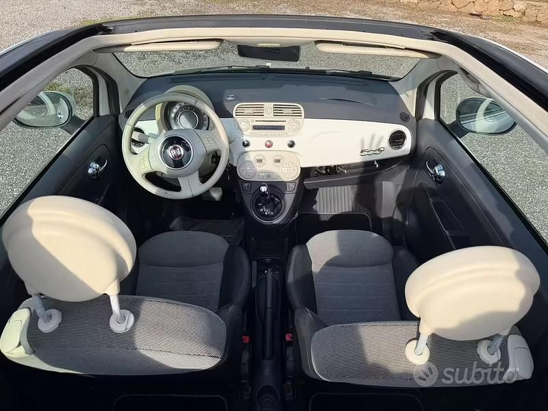 Usata Fiat 500 69 CV (50 kW) 2011 Bianco Cabrio