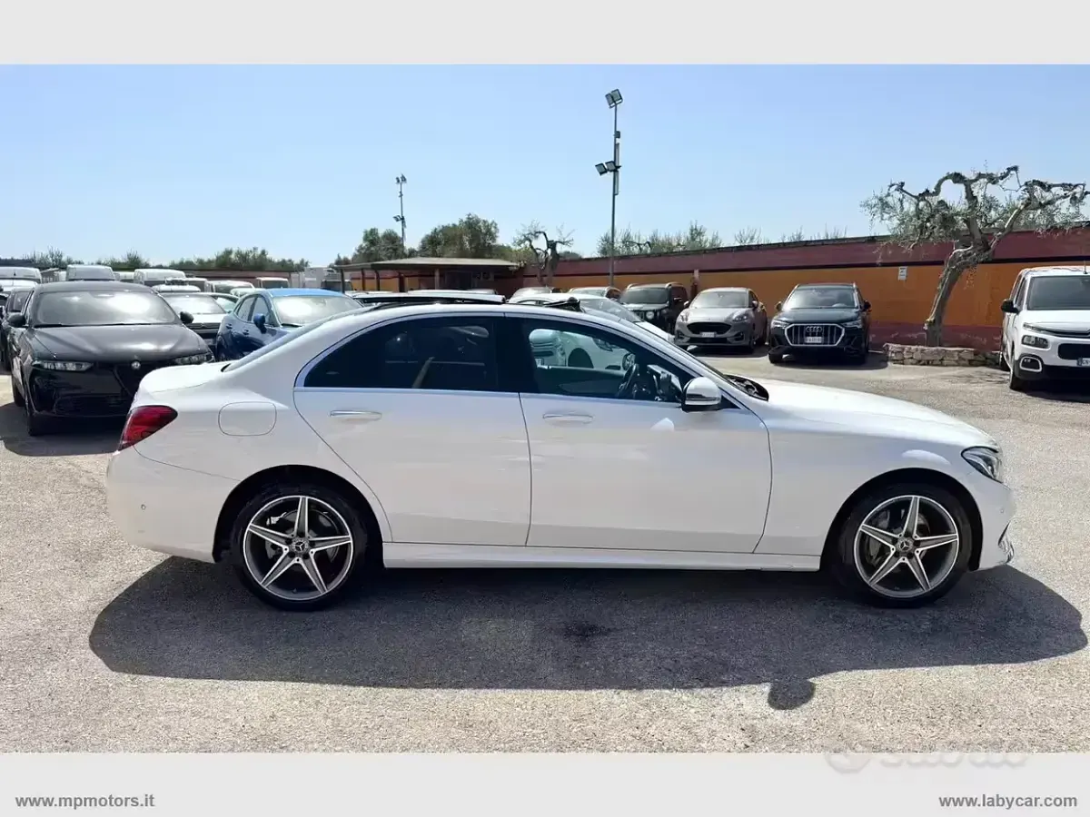 Usata Mercedes C220 Premium Plus 194 CV (142 kW) 2018 Bianco Berlina