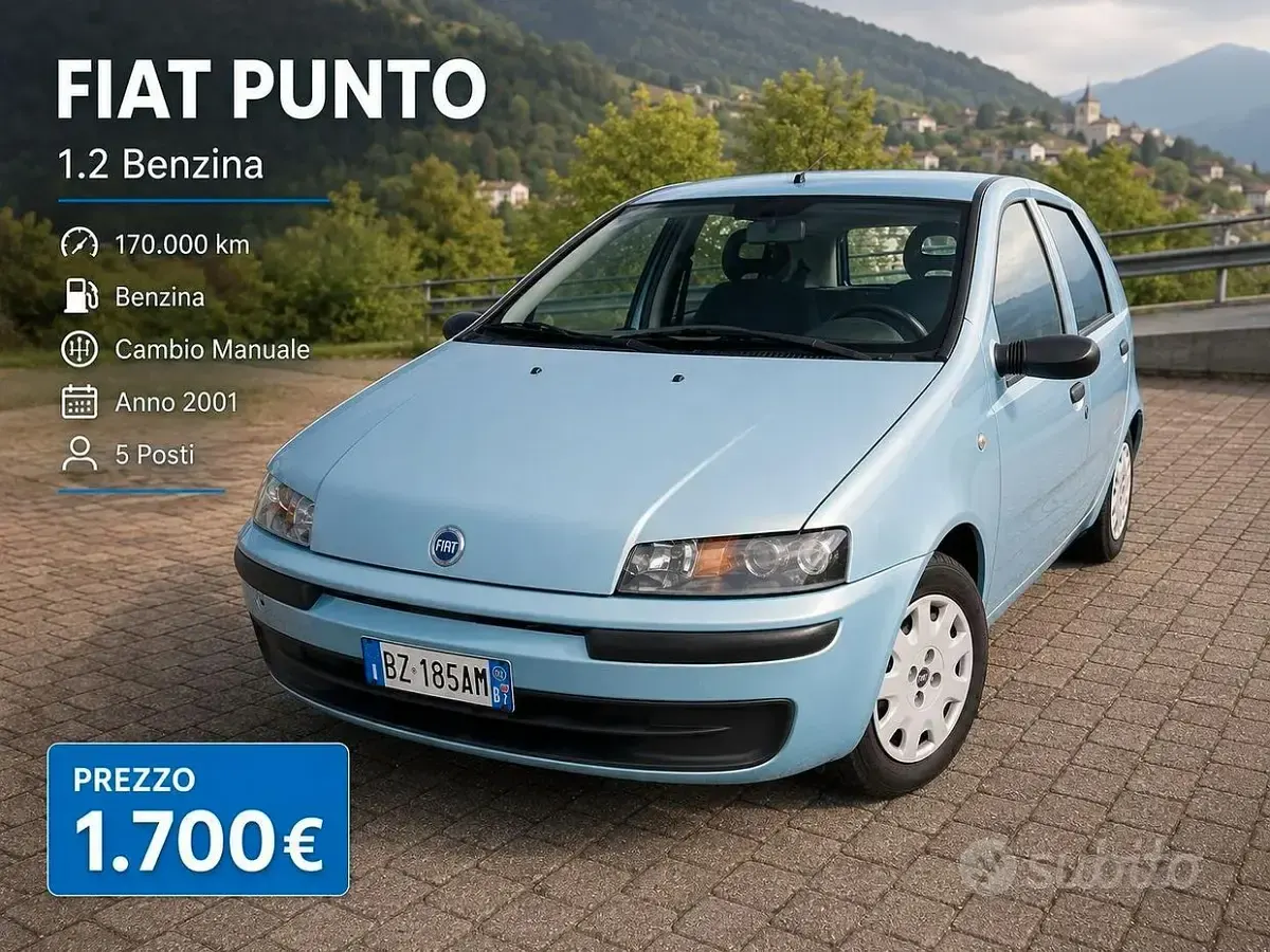Usata Fiat Punto 60 CV (44 kW) 2002 Utilitaria