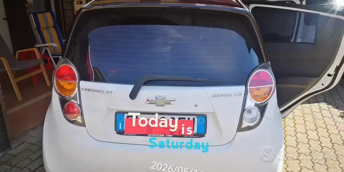 Usata Chevrolet Spark 68 CV (50 kW) 2012 Bianco Utilitaria