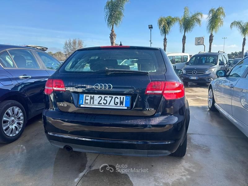 Usata Audi A3 Ambition 140 CV (102 kW) 2012 Blu Utilitaria