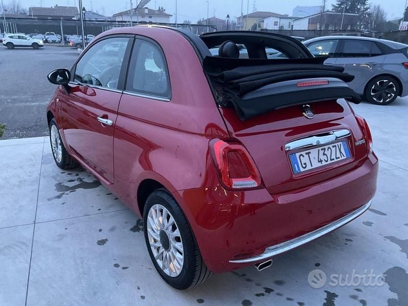 Usata Fiat 500C Dolcevita 69 CV (50 kW) 2024 Rosso Cabrio
