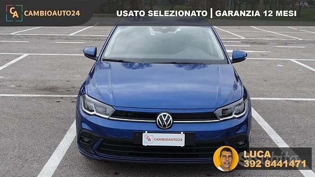 Usata VW Polo Style 95 CV (69 kW) 2021 Blu Utilitaria