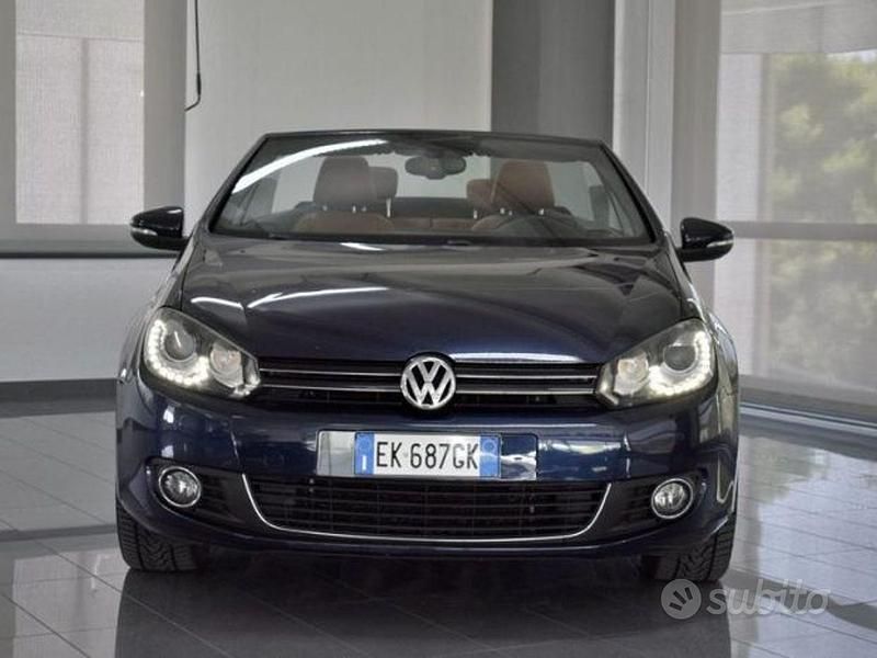 Usata VW Golf Cabriolet 105 CV (77 kW) 2011 Blu Cabrio