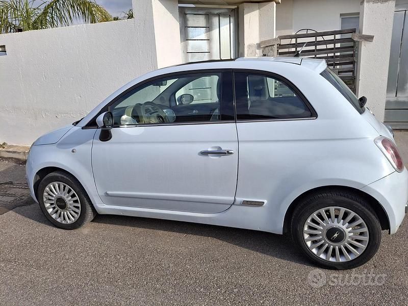 Usata Fiat 500 75 CV (55 kW) 2008 Bianco Utilitaria