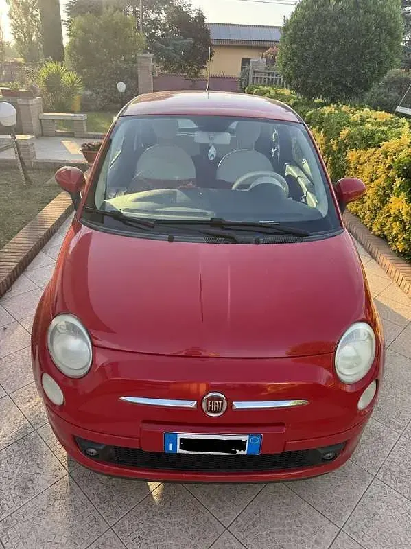 Usata Fiat 500 Pop 69 CV (50 kW) 2009 Rosso Cabrio