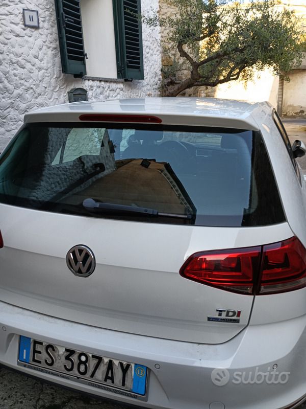 Usata VW Golf VII 110 CV (80 kW) 2013 Bianco Berlina