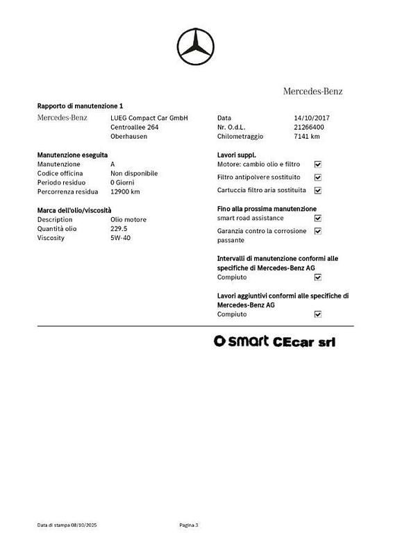 Usata Smart ForFour Prime 90 CV (66 kW) 2017 Grigio(met.) Utilitaria