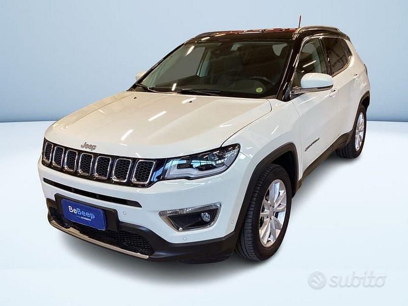Bianco pastello Usata 2020 Jeep Compass Limited SUV | 21.700 € (Cara) - Immagine 1/3