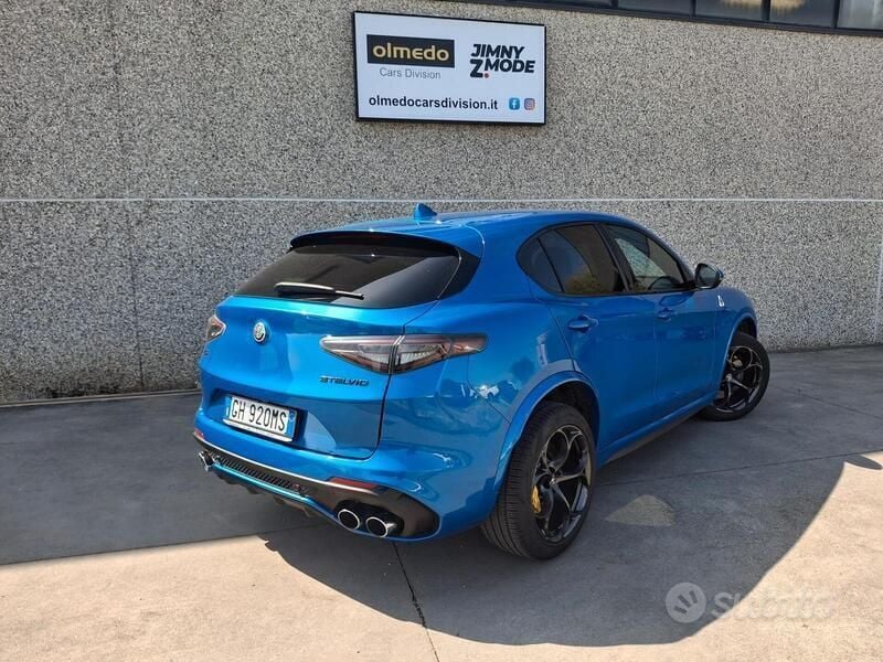 Usata Alfa Romeo Stelvio Quadrifoglio 510 CV (375 kW) 2021 Blu/azzurro SUV