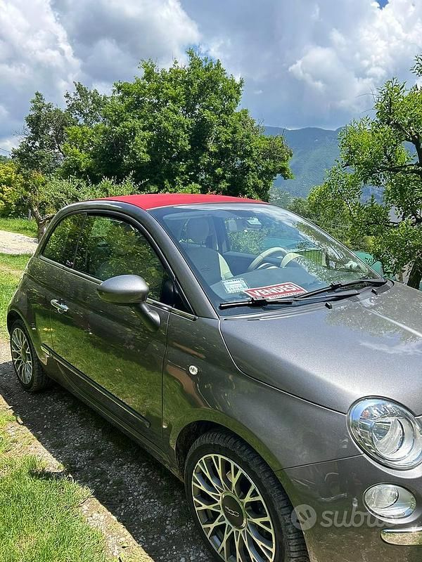 Usata Fiat 500 69 CV (50 kW) 2015 Grigio Cabrio