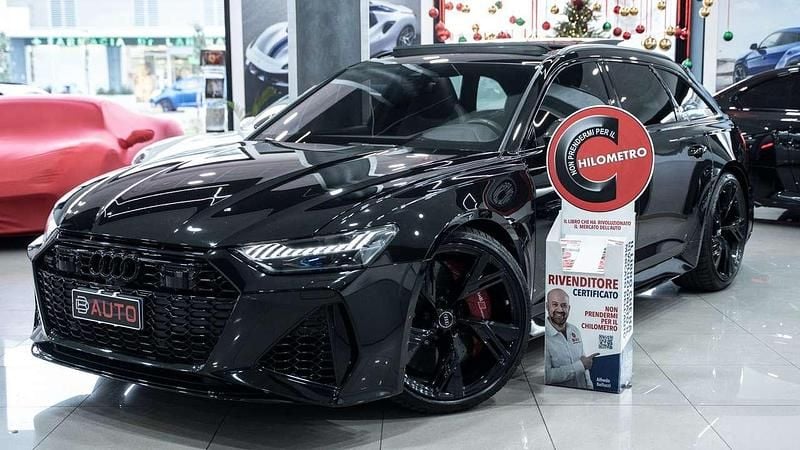Usata Audi RS6 Ambiente 600 CV (441 kW) 2021 Nero metallizzato mythosmate Station wagon