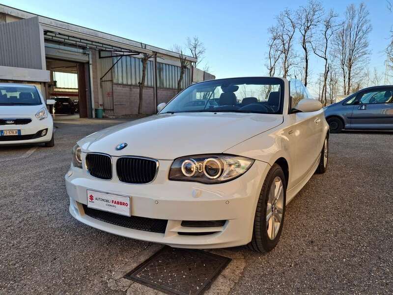 Usata BMW 120 Cabriolet 177 CV (130 kW) 2009 Bianco Cabrio