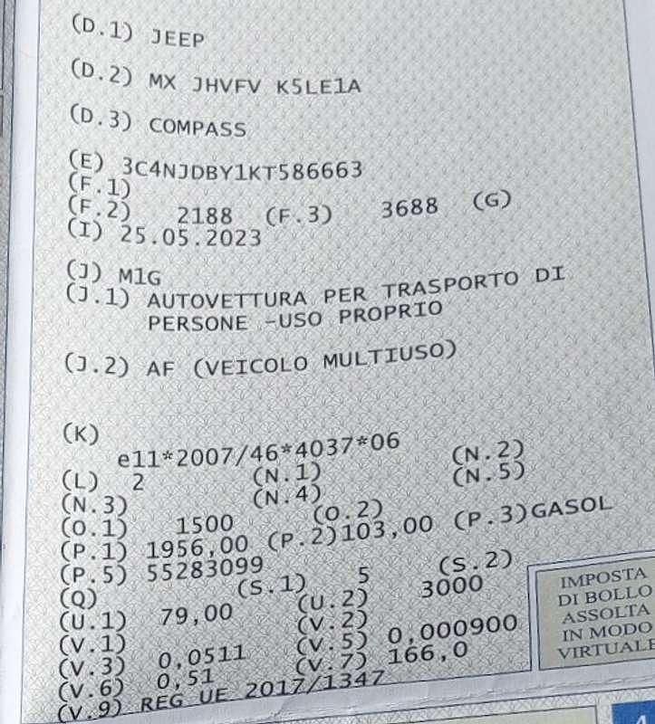 Usata Jeep Compass Limited 170 CV (125 kW) 2023 SUV