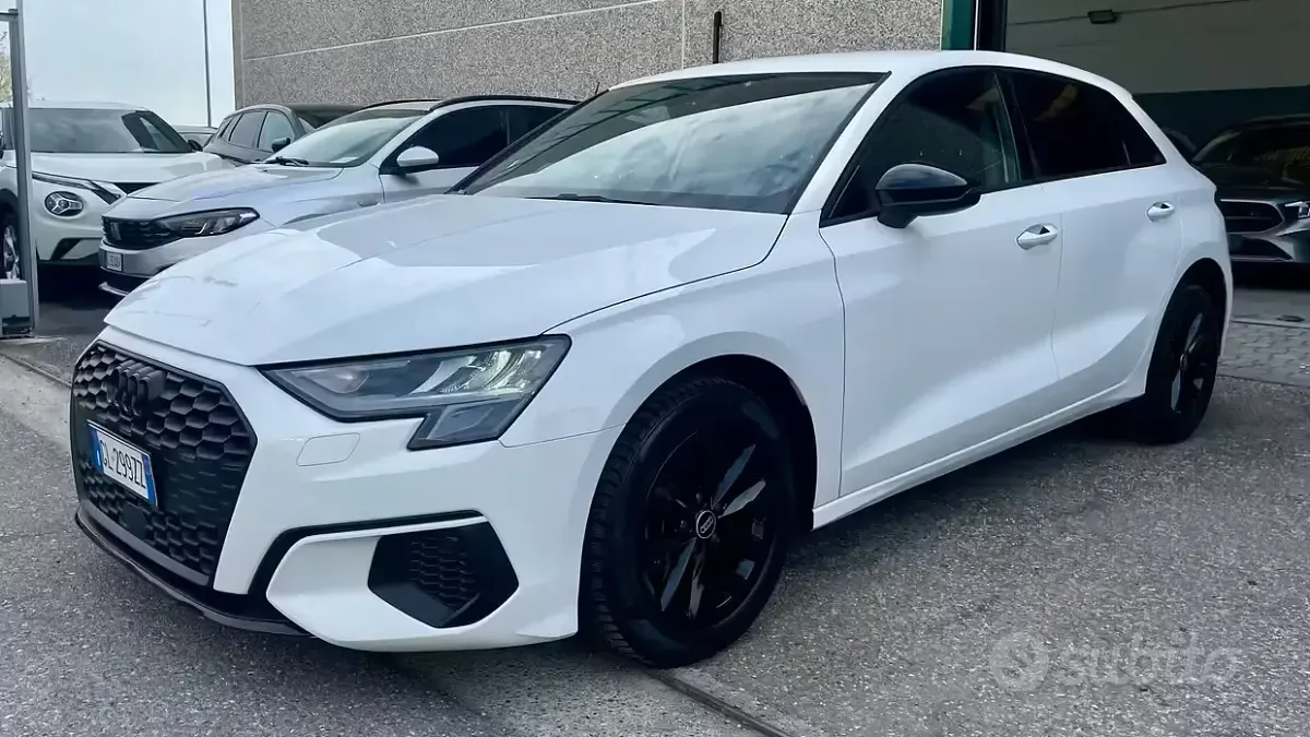Usata Audi A3 Advanced Plus 150 CV (110 kW) 2022 Bianco Berlina