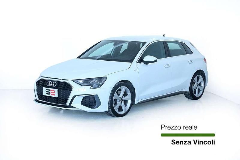 Usata Audi A3 S-Line 150 CV (110 kW) 2021 Bianco Berlina