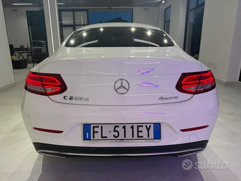 Usata Mercedes C220 Premium 170 CV (125 kW) 2017 Bianco Coupé