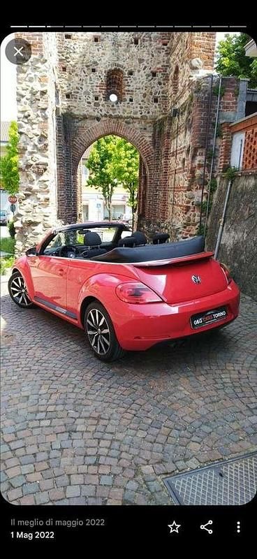 Usata VW Beetle 160 CV (117 kW) 2014 Rosso Utilitaria