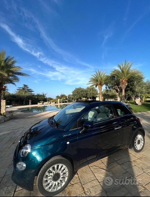 Usata Fiat 500 58 CV (42 kW) 2022 Blu Cabrio