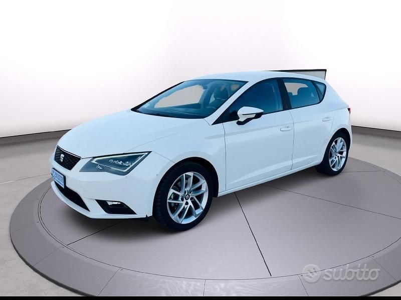 Usata Seat Leon 110 CV (80 kW) 2016 Bianco Berlina
