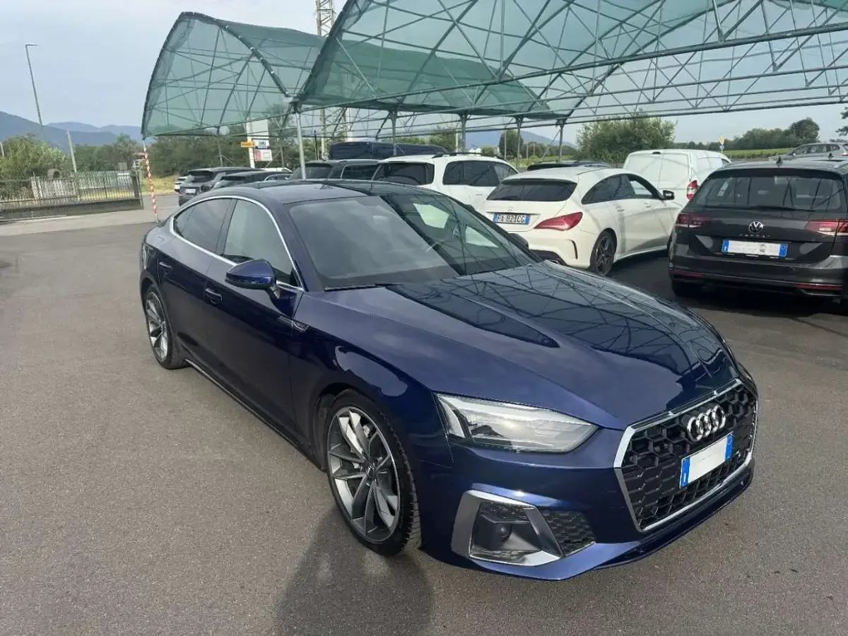 Usata Audi A5 S-Line 190 CV (139 kW) 2020 Blu/azzurro Coupé