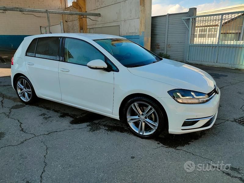 Usata VW Golf VII Highline 125 CV (91 kW) 2018 Bianco Berlina