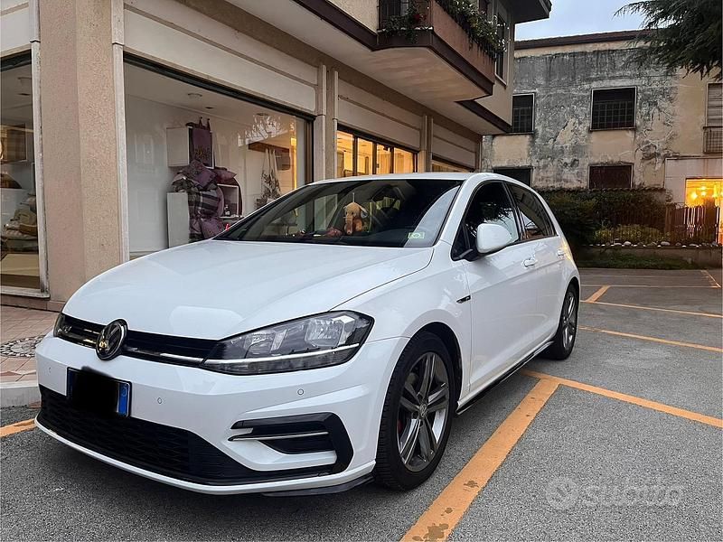 Usata VW Golf VII R-line 2019 Bianco Berlina