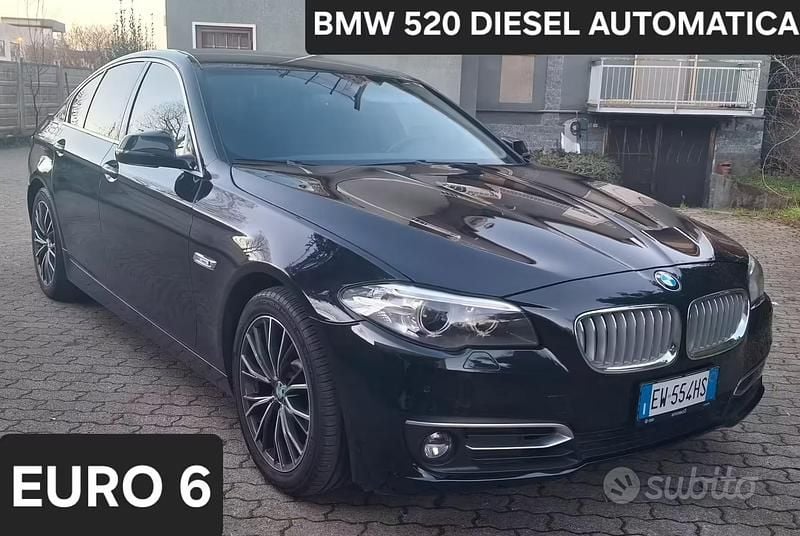 Usata BMW 520 Luxury Line 184 CV (135 kW) 2014 Nero Berlina