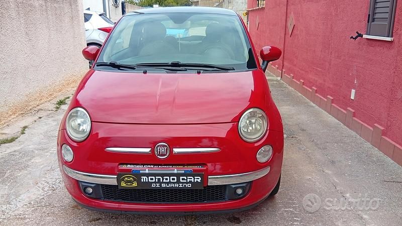 Usata Fiat 500 75 CV (55 kW) 2009 Rosso Cabrio
