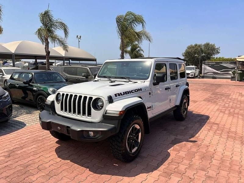 Bianco Usata 2021 Jeep Wrangler Unlimited Rubicon SUV | 47.499 € (Ottimo prezzo) - Immagine 1/4
