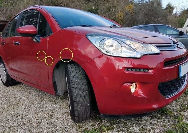 Usata Citroën C3 Exclusive 82 CV (60 kW) 2016 Rosso Berlina
