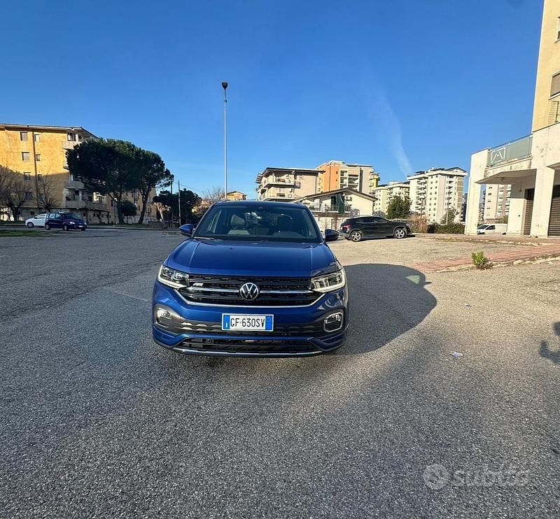 Usata VW T-Cross 110 CV (80 kW) 2021 Blu SUV