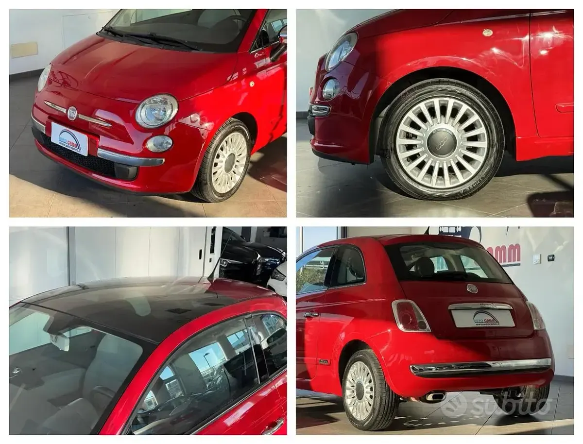 Usado Fiat 500 Lounge 69 CV (50 kW) 2011 Rojo SUV