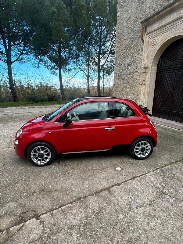 Usata Fiat 500C Rock 75 CV (55 kW) 2010 Rosso Cabrio