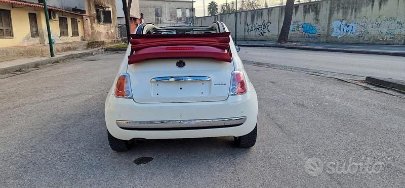 Usata Fiat 500C Lounge 85 CV (62 kW) 2013 Bianco Cabrio