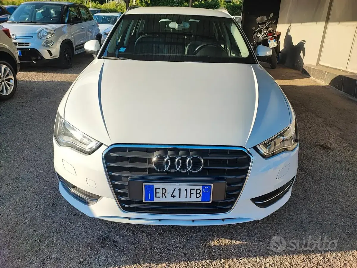 Usata Audi A3 Attraction 150 CV (110 kW) 2013 Bianco Berlina